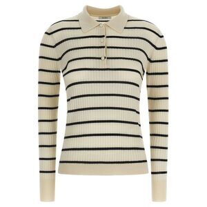 Max Mara Blue Cashmere Polo Women's Shirt